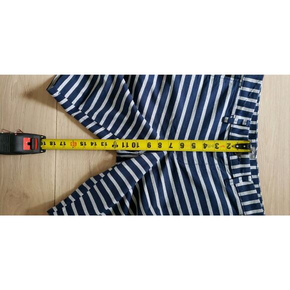 GAP Shorts Lot Mens 29 3pc Stripe Navy Blue Grey Khaki Chino Cotton Summer Set - Picture 10 of 15